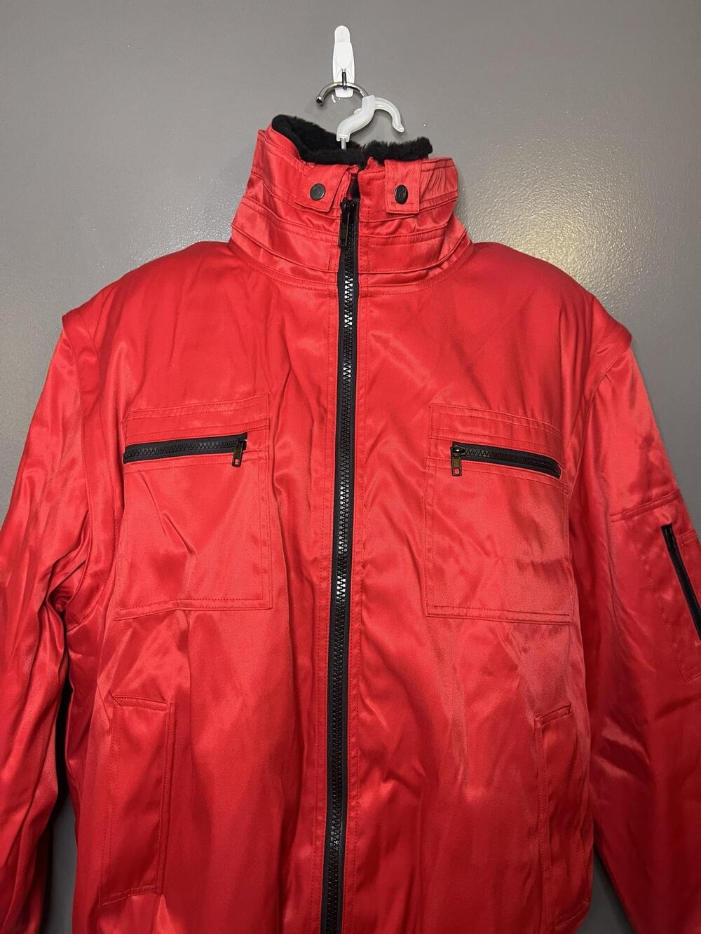 Mascot Jacket Mens 2XL Red Innsbruck Bomber Faux Fur Lined 00520-620-02